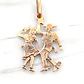 Colgante pareja huasos Oro 18k - Miniatura 3