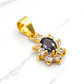Colgante lady onix con circónes Oro 18k - Miniatura 2