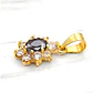 Colgante lady onix con circónes Oro 18k - Miniatura 4
