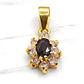 Colgante lady onix con circónes Oro 18k - Miniatura 1