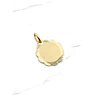 Colgante disco flor Oro 18k