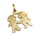 Colgante niña y niño mediano Oro 18k - Miniatura 1