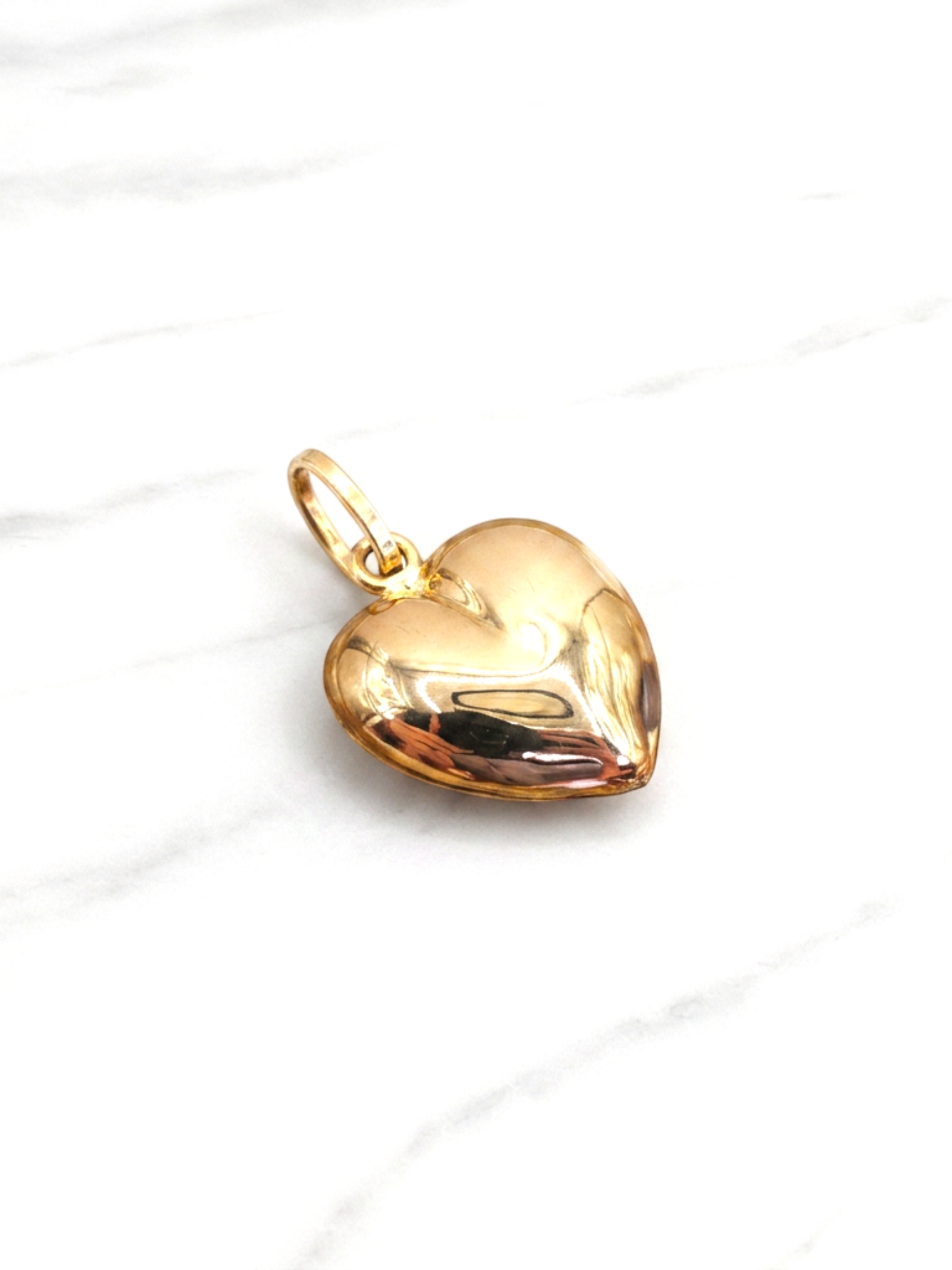 Colgante corazón 2.5 cm Oro 18k  3
