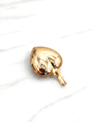 Colgante corazón 2.5 cm Oro 18k 