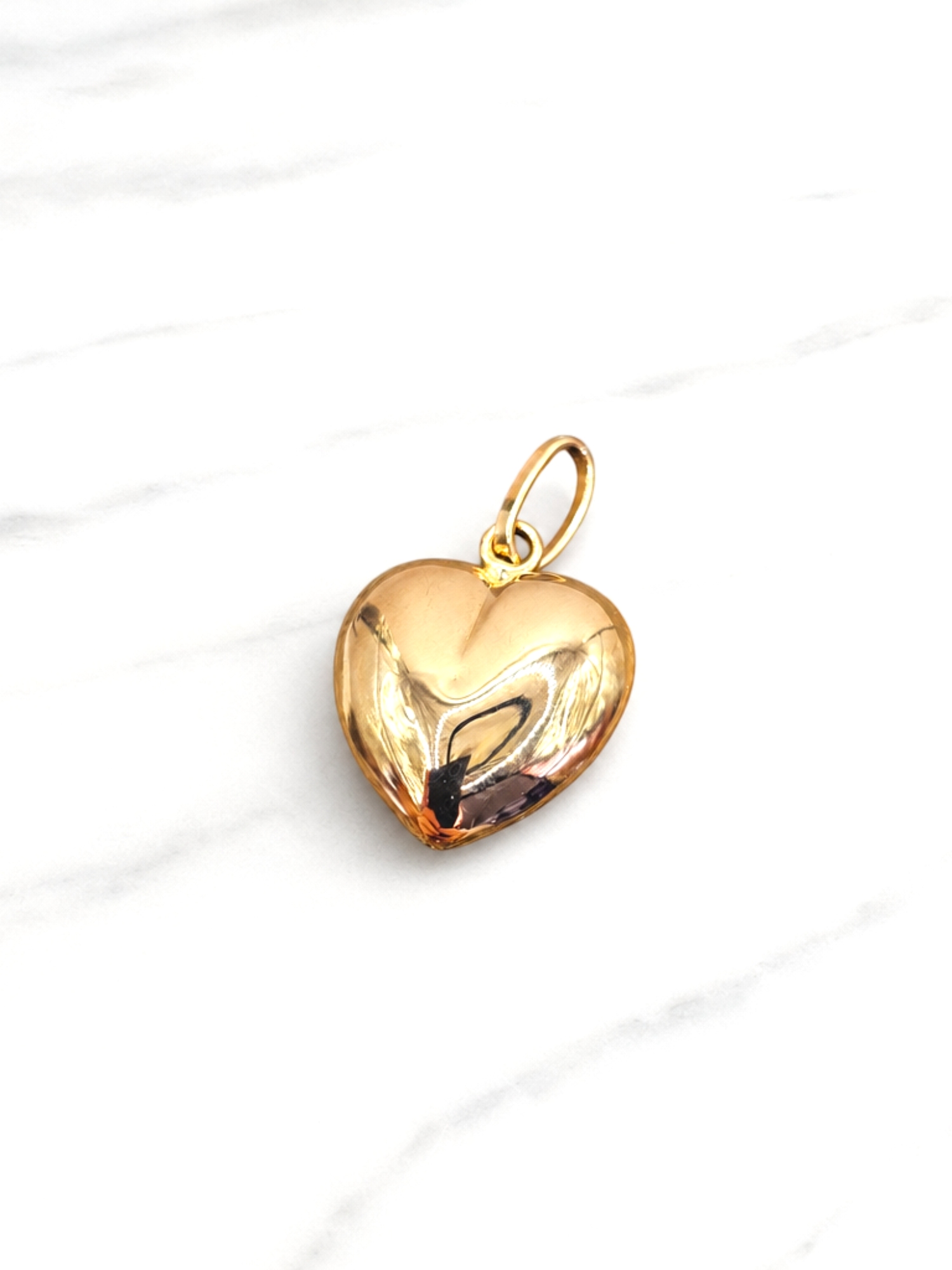 Colgante corazón 2.5 cm Oro 18k  4