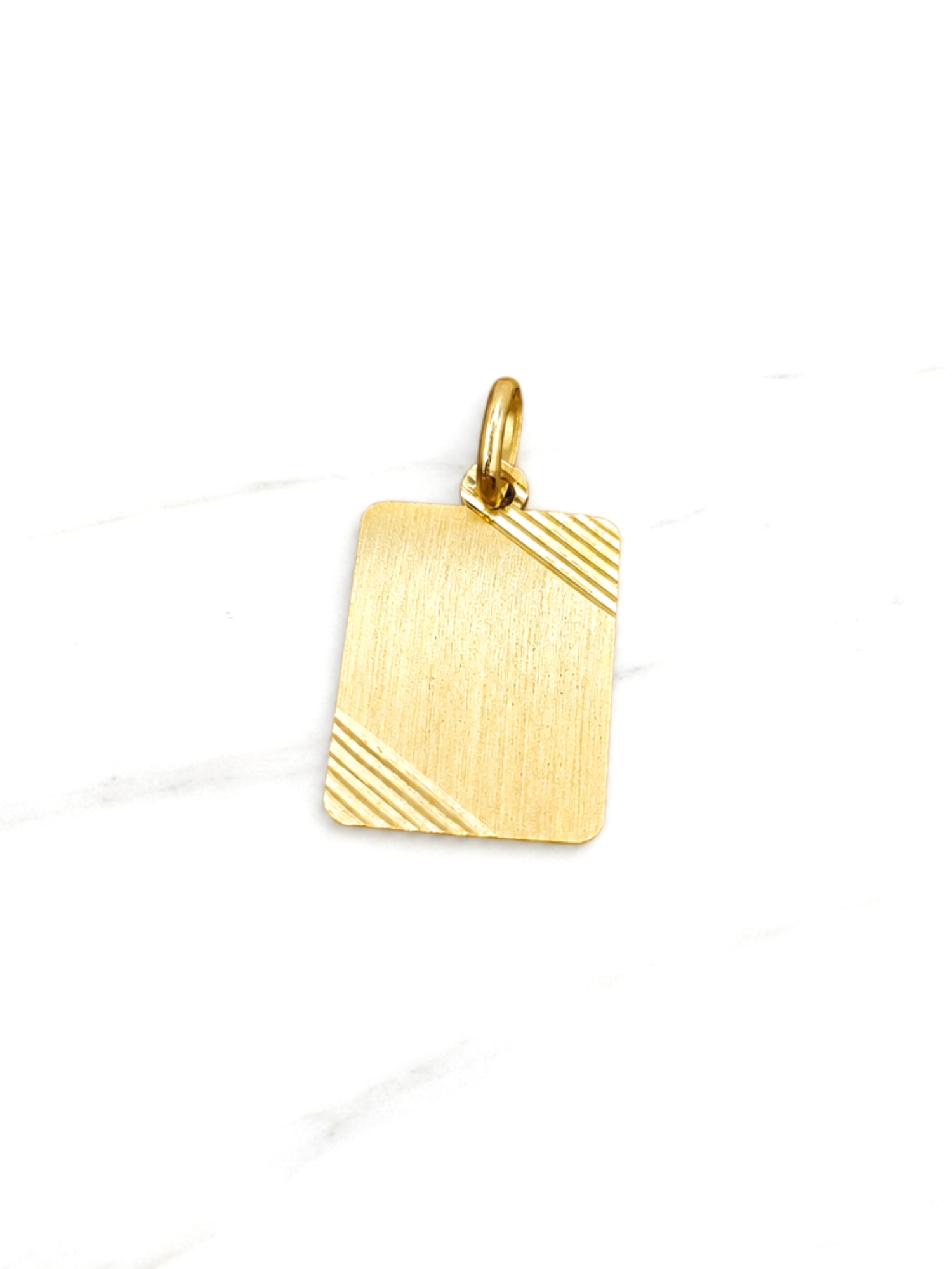 Colgante placa Oro 18k 2