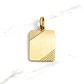 Colgante placa Oro 18k - Miniatura 4