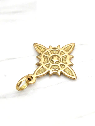 Colgante nudo de bruja Oro 18k