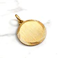 Colgante disco satinado mediano Oro 18k - Miniatura 3