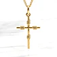Colgante cruz nudos grande Oro 18k - Miniatura 3