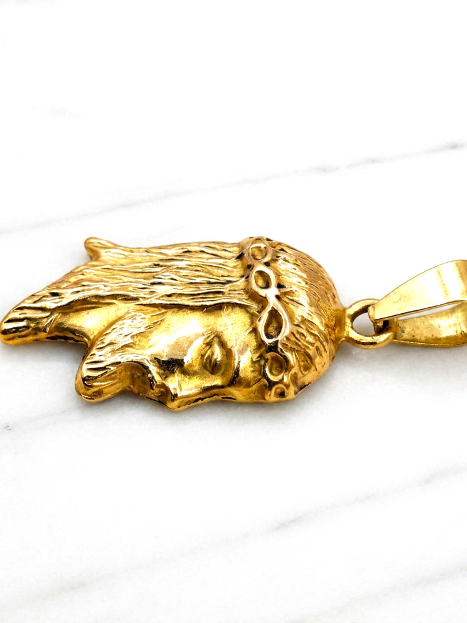 Colgante cristo grande Oro 18k 4