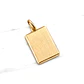Colgante placa tallada bordes Oro 18k - Miniatura 1