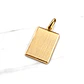 Colgante placa tallada bordes Oro 18k - Miniatura 2