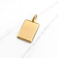 Colgante placa tallada bordes Oro 18k - Miniatura 4