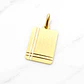 Colgante placa tallada Oro 18k - Miniatura 3