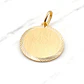 Colgante disco tallado 20 mm Oro 18k - Miniatura 2