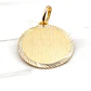 Colgante disco tallado 20 mm Oro 18k - Miniatura 1