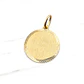 Colgante disco tallado 20 mm Oro 18k - Miniatura 4