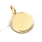 Colgante disco tallado 20 mm Oro 18k - Miniatura 5