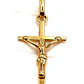 Colgante Cruz Cristo 4 cm Oro 18k  - Miniatura 4