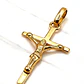Colgante Cruz Cristo 4 cm Oro 18k  - Miniatura 1