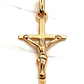 Colgante Cruz Cristo 4 cm Oro 18k  - Miniatura 3