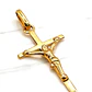 Colgante Cruz Cristo 4 cm Oro 18k  - Miniatura 2