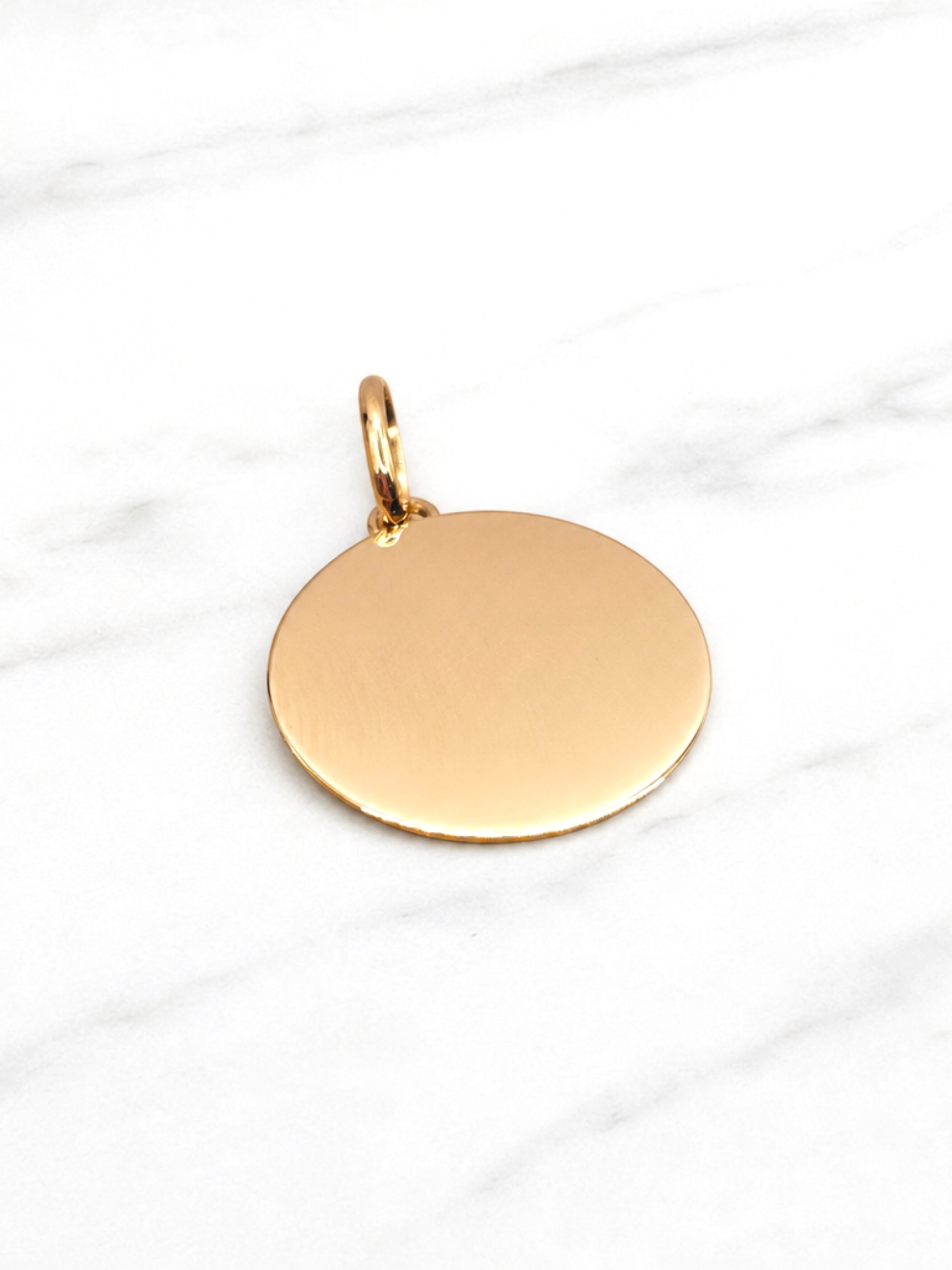 Colgante disco Oro 18k 1