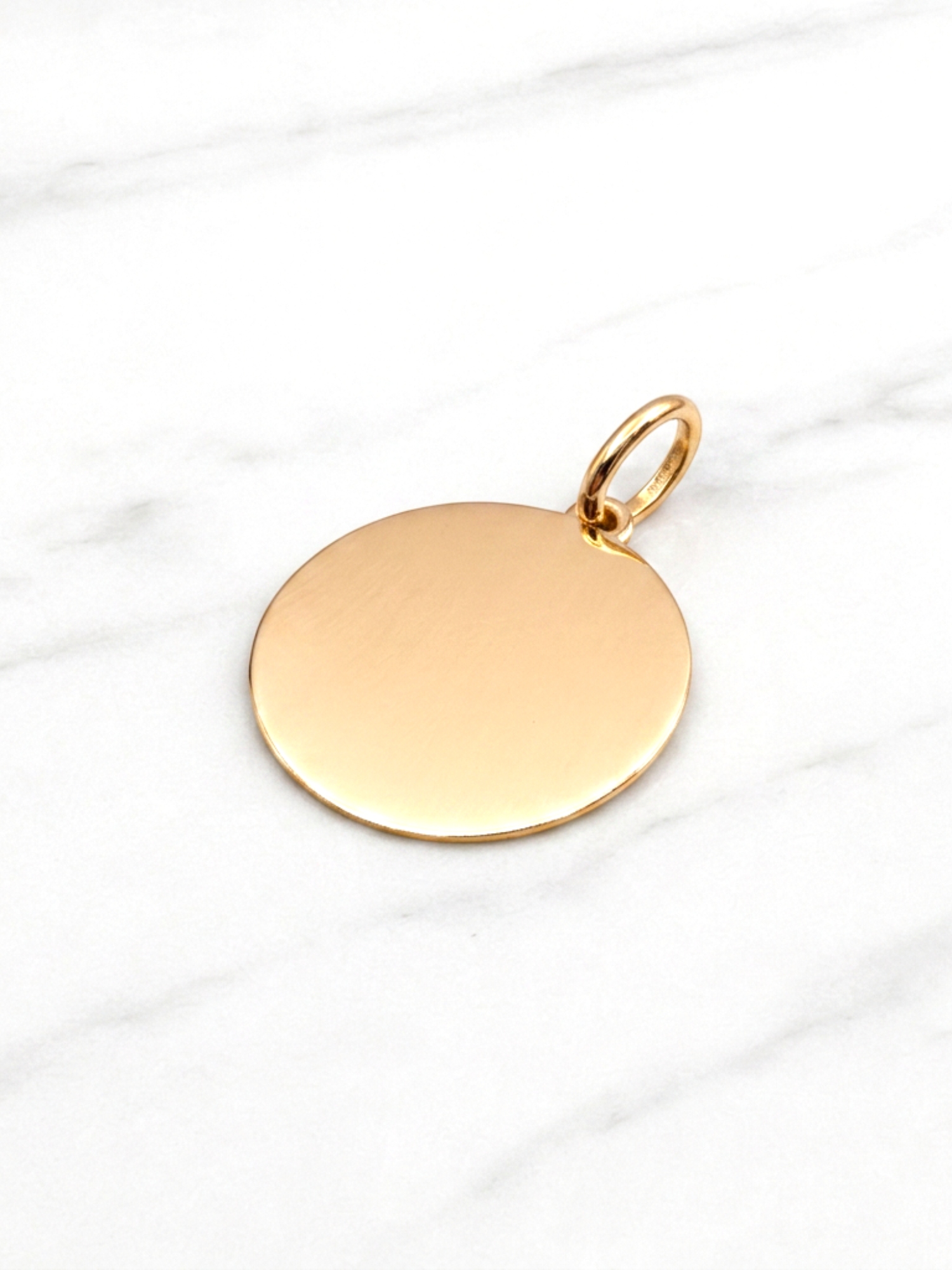 Colgante disco Oro 18k 2