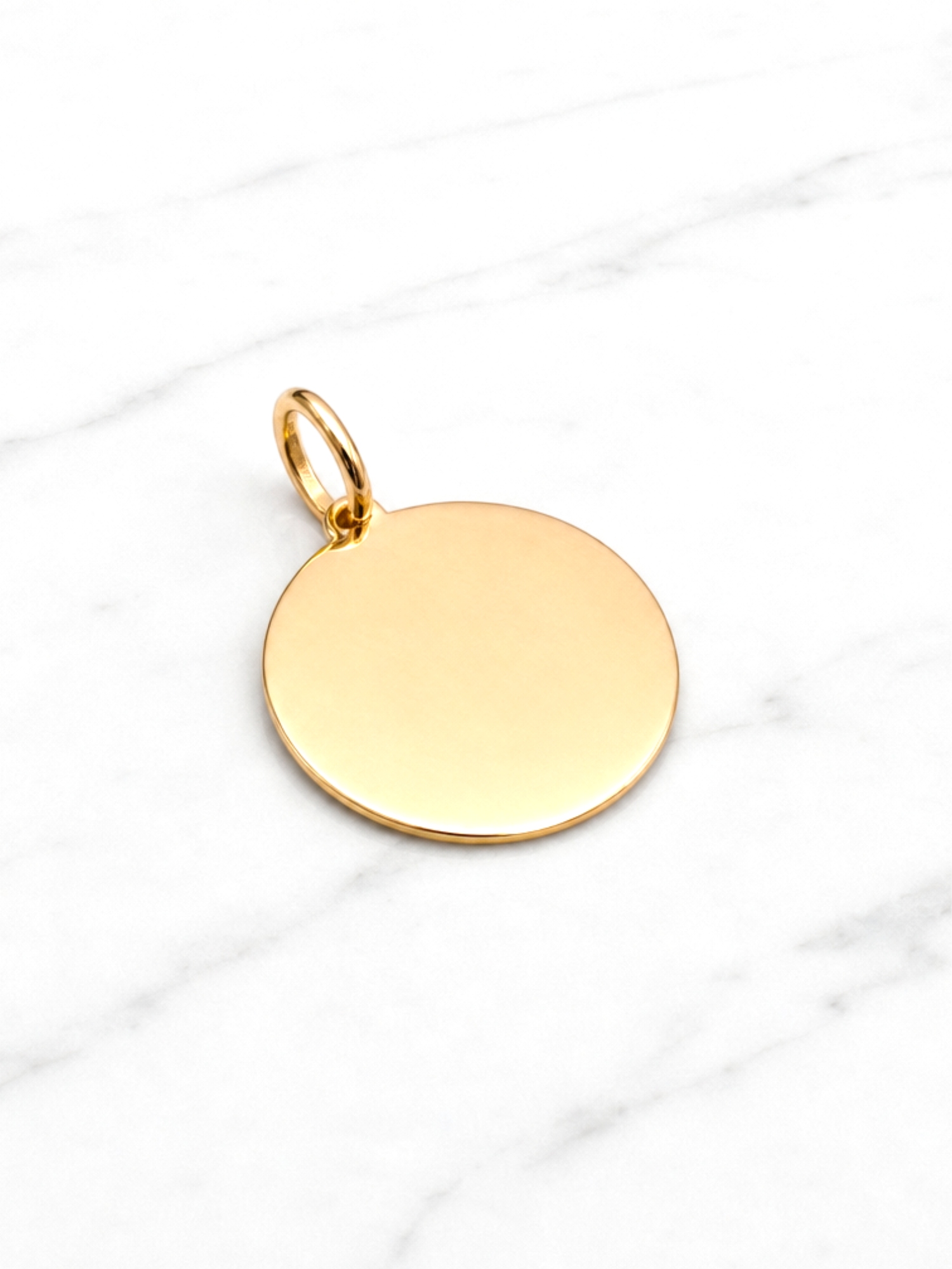 Colgante disco Oro 18k 3