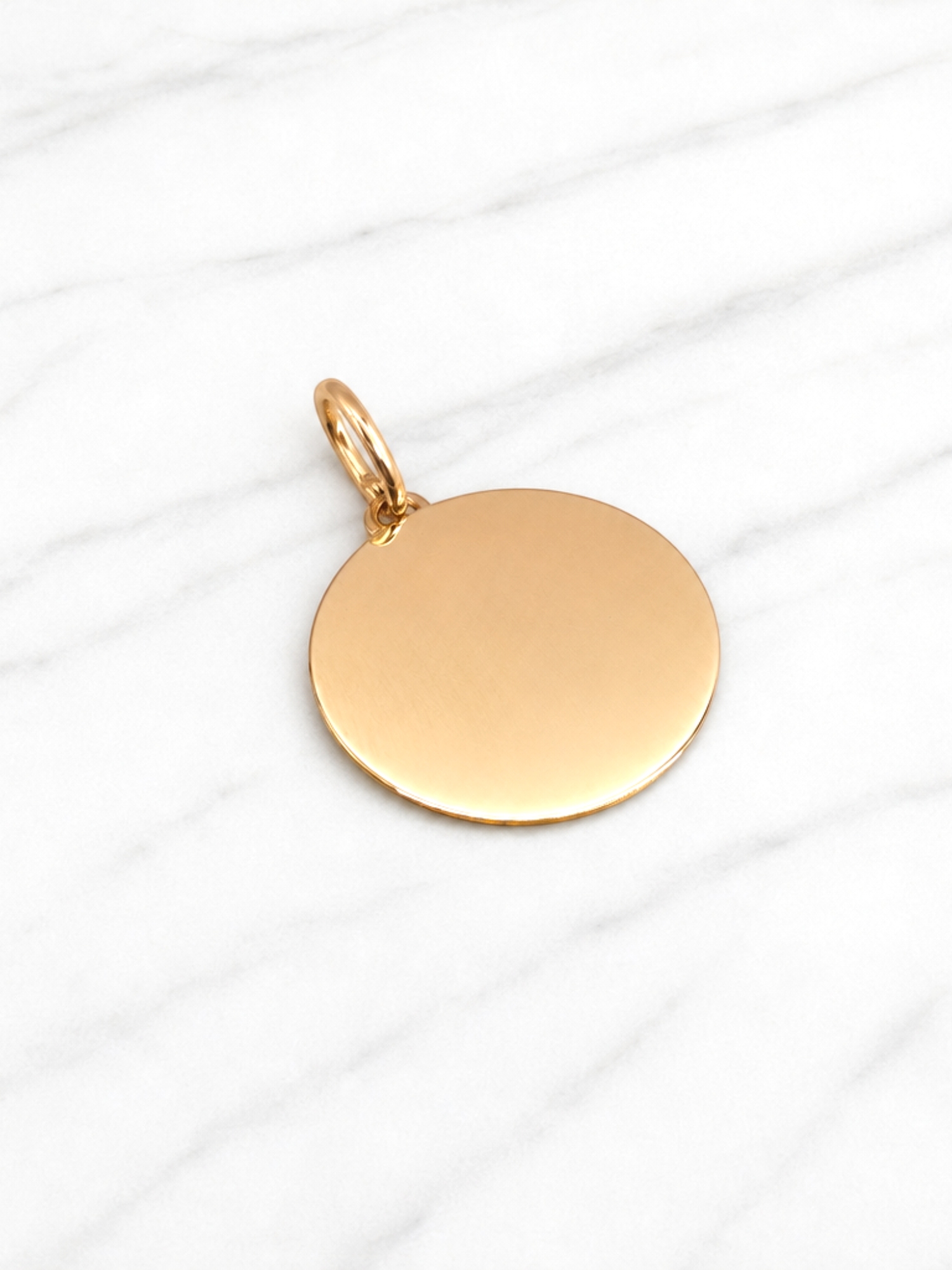 Colgante disco Oro 18k 4
