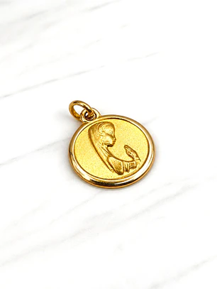 Colgante virgen niña 1.6 cm Oro 18k 
