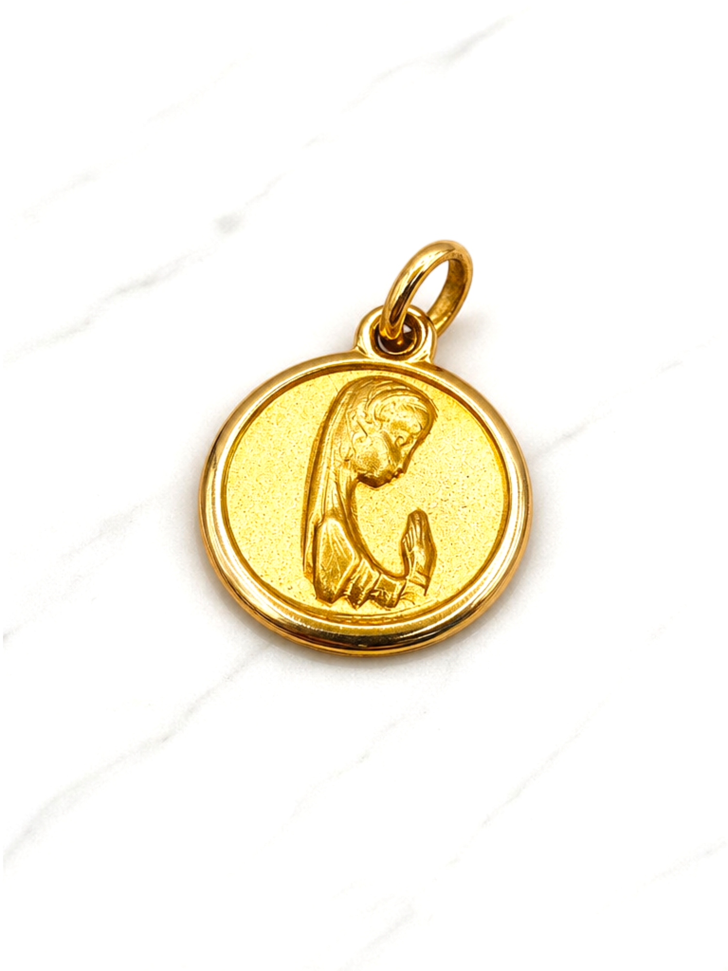 Colgante virgen niña 1.6 cm Oro 18k  2