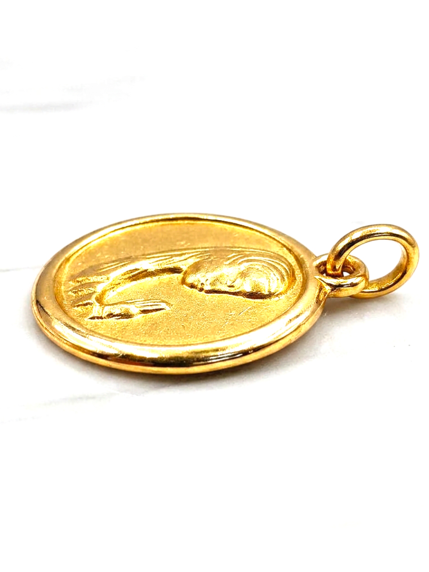 Colgante virgen niña 1.6 cm Oro 18k  5