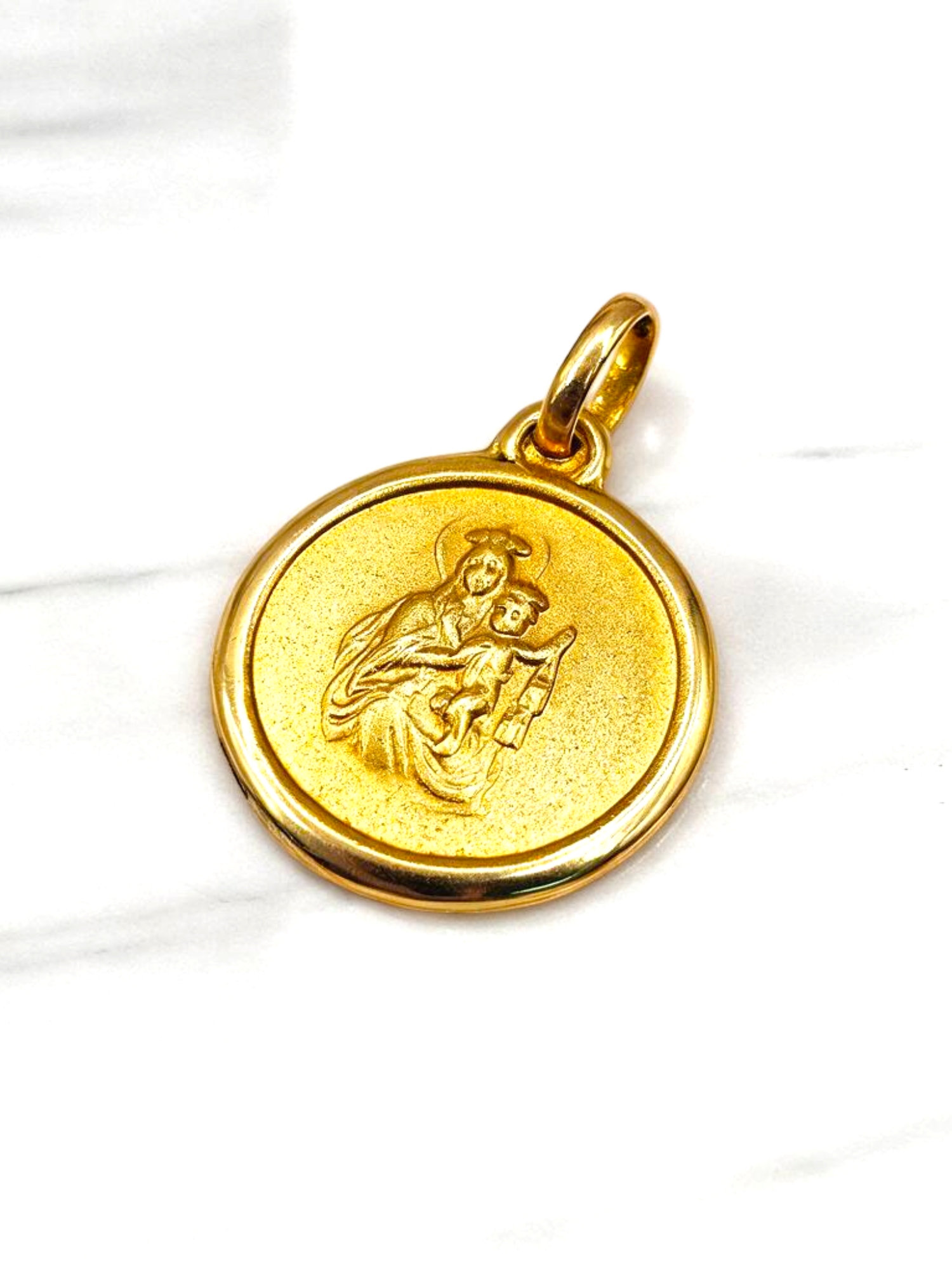 Colgante Virgen del Carmen 1.7 cm Oro 18k 3
