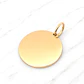 Colgante disco mediano Oro 18k - Miniatura 2