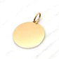 Colgante disco mediano Oro 18k - Miniatura 4