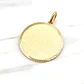 Colgante disco satinado Oro 18k - Miniatura 2