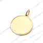 Colgante disco satinado Oro 18k - Miniatura 3