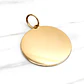 Colgante disco liso grande Oro 18k - Miniatura 1
