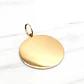 Colgante disco liso grande Oro 18k - Miniatura 3