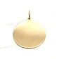 Colgante disco liso grande Oro 18k - Miniatura 4