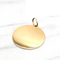 Colgante disco liso grande Oro 18k - Miniatura 2