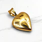 Colgante corazón inflado grande oro 18k - Miniatura 3