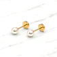 Aros abridores perla chicos Oro 14k - Miniatura 1
