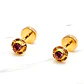 Aros abridores rosa de francia chicos Oro 14k - Miniatura 1