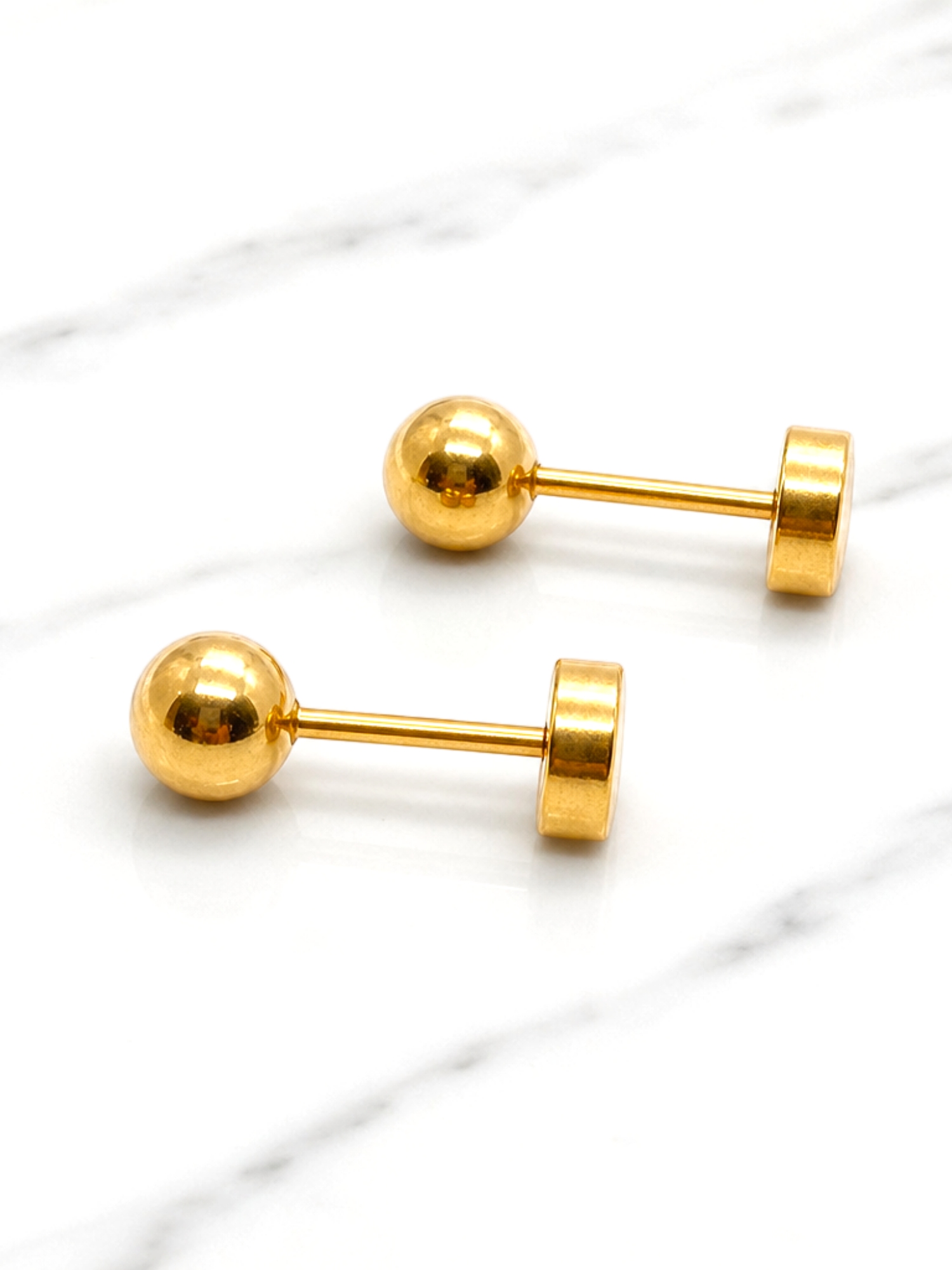 Aros abridores bolita 1 Oro 14k  1
