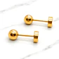Aros abridores bolita 1 Oro 14k  - Miniatura 1