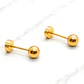 Aros abridores bolita 1 Oro 14k  - Miniatura 3