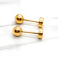 Aros abridores bolita 1 Oro 14k  - Miniatura 4